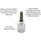 Dynamic Tools 3/8" Drive SAE Hex Head, 3/8" Bit Standard Length, Chrome Socket D006062 - alternate 6